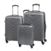 Trzyczęściowy zestaw walizek MAILAND, srebrny