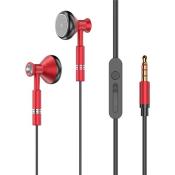 Dudao przewodowe słuchawki douszne 3,5 mm mini jack czerwony (X8Pro red)