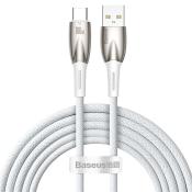 Baseus Glimmer Series kabel do szybkiego ładowania USB-A - USB-C 100W 480Mb/s 2m biały