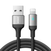 Joyroom kabel USB - Lightning 2.4A A10 Series 1,2 m czarny (S-UL012A10)
