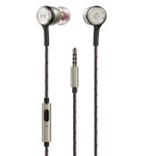Dudao dokanałowe słuchawki zestaw słuchawkowy z pilotem i mikrofonem 3,5 mm mini jack złoty (X12PRO-Gold)