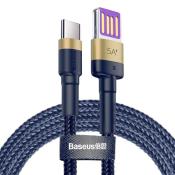 Baseus kabel HW QC Cafule USB - USB-C 1,0 m złoto-niebieski 40W