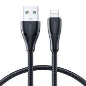 Joyroom kabel USB - Lightning 2.4A 0,25 m czarny (S-UL012A11)