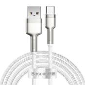 Baseus kabel Cafule Metal USB - USB-C 2,0 m biały 40W