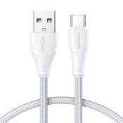 Joyroom kabel USB - USB C 3A Surpass Series do szybkiego ładowania i transferu danych 1,2 m biały (S-UC027A11)