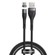 Baseus kabel magnetyczny Zinc USB - microUSB 1,0 m 2,1A szaro-czarny