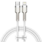 Baseus kabel Cafule Metal PD USB-C - Lightning 1,0 m biały 20W