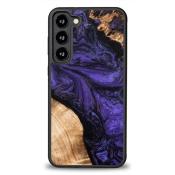 Etui z drewna i żywicy na Samsung Galaxy S23 Plus Bewood Unique Violet - fioletowo-czarne