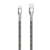 Dudao kabel pleciony USB - micro USB 5 A 1 m szary (L3PROM gray)