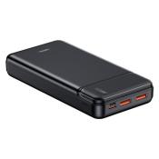Remax Pure power bank 20000mAh 22,5W Power Delivery Quick Charge 2x USB / 1x USB Typ C czarny (RPP-238 Black)