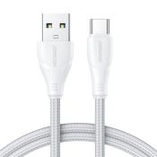 Joyroom kabel USB - USB C 3A Surpass Series do szybkiego ładowania i transferu danych 2 m biały (S-UC027A11)