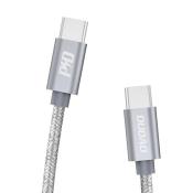 Dudao kabel USB Typ C - USB Typ C 5 A 45 W 1 m Power Delivery Quick Charge szary (L5ProC)