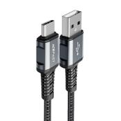 Acefast kabel USB - USB Typ C 1,2m, 3A szary (C1-04 deep space gray)