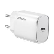 Joyroom szybka ładowarka sieciowa USB Typ C PD 20W wtyczka EU biały (L-P201)