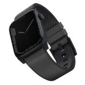 Etui Uniq pasek Straden na Apple Watch 1/2/3/4/5/6/7/8/SE/SE2/Ultra 42/44/45/49mm. Leather Hybrid Strap grey/szary