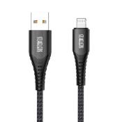 Joyroom kabel MFI USB - Lightning do transferu danych i ładowania 2,1A  20W 1,2m czarny (ST-C04)