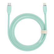Baseus kabel, przewód USB Typ C – Lightning 20W długość 2 m Jelly Liquid Silica Gel – zielony