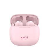HAVIT słuchawki Bluetooth TW967 dokanałowe różowe