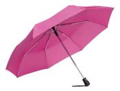 Automatyczny, wiatroodporny, kieszonkowy parasol BORA, ciemnoróżowy