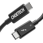 Choetech kabel USB Typ C - USB Typ C (Thunderbolt 3 - 40 Gbps) Power Delivery 100 W 5A 0,8 m (A3009)