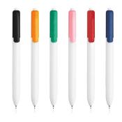 Plastikowy długopis z kolorowym klipsem