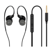 Acme Europe słuchawki sportowe przewodowe HE23 dokanałowe czarne z mikrofonem