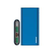 Dudao power bank 10000 mAh Power Delivery 20 W Quick Charge 3.0 2x USB / USB Typ C niebieski (K14H blue)