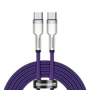 Baseus kabel Cafule Metal PD USB-C - USB-C 2,0 m fioletowy 100W