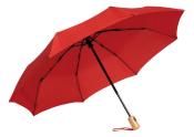 Automatyczny, wiatroodporny parasol kieszonkowy CALYPSO, czerwony