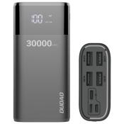 Dudao powerbank 4x USB 30000mAh z wyświetlaczem LCD 3A czarny (K8Max black)