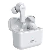 Remax bezprzewodowe słuchawki Bluetooth TWS IPX4 wodoodporne biały (TWS-27 white)