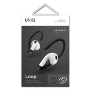 Nakładki Uniq Loop Sports Ear Hooks na AirPods - biało-czarne