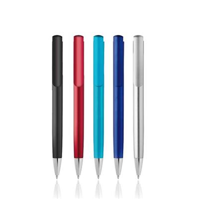 Długopis plastikowy w metalicznym kolorze