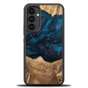 Etui z drewna i żywicy na Samsung Galaxy A54 5G Bewood Unique Neptun - granatowo-czarne