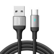 Joyroom kabel USB - micro USB 2.4A do szybkiego ładowania i transferu danych 2 m czarny (S-UM018A10)