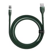 Baseus kabel magnetyczny Zinc USB - USB-C 1,0 m 5A zielony