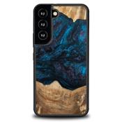 Etui z drewna i żywicy na Samsung Galaxy S22 Bewood Unique Neptun - granatowo-czarne