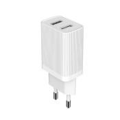 Kingkong ładowarka sieciowa adapter EU 2x USB 2.1A biały (WP-U79 white)