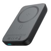 Joyroom power bank 10000mAh 20W Power Delivery Quick Charge magnetyczna ładowarka bezprzewodowa Qi 15W do iPhone kompatybilna z MagSafe czarny (JR-W020 black)