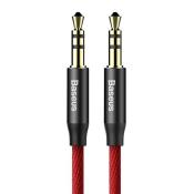 Baseus kabel audio Yiven M30 jack 3,5 mm - jack 3,5 mm 1,0 m czerwono-czarny
