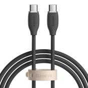 Baseus kabel, przewód USB Typ C – USB Typ C 100W długość 1,2 m Jelly Liquid Silica Gel – czarny