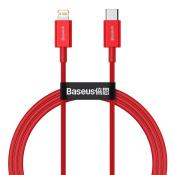 Baseus Superior kabel USB Typ C - Lightning do szybkiego ładowania Power Delivery 20 W 1 m czerwony (CATLYS-A09)