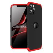 GKK 360 Protection Case etui na całą obudowę przód + tył iPhone 12 Pro Max czarno-czerwony