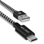 Dux Ducis K-ONE Series nylonowy kabel przewód USB / micro USB 2.1A 2M czarny