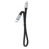 Dudao L10P kabel USB Typ C - Lightning PD20W 0.23m czarny (L10P)
