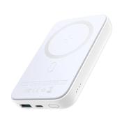 Joyroom JR-W020 20W Mini magnetic wireless power bank 10000mAh White with USB to Type-C 0.25m Cable Black