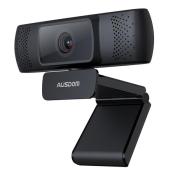 Ausdom kamera internetowa Full HD 1080p z mikrofonem na laptopa monitor komputer czarny (AF640)