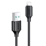 Joyroom kabel do ładowania / transmisji danych USB - Lightning 2.4A 0,25m czarny (S-UL012A9)