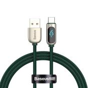 Baseus kabel Display USB - USB-C 1,0 m 5A zielony
