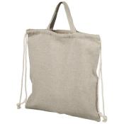 Plecak Pheebs z bawełnianym sznurkiem ściągającym z recyklingu o gramaturze 150 g/m2
